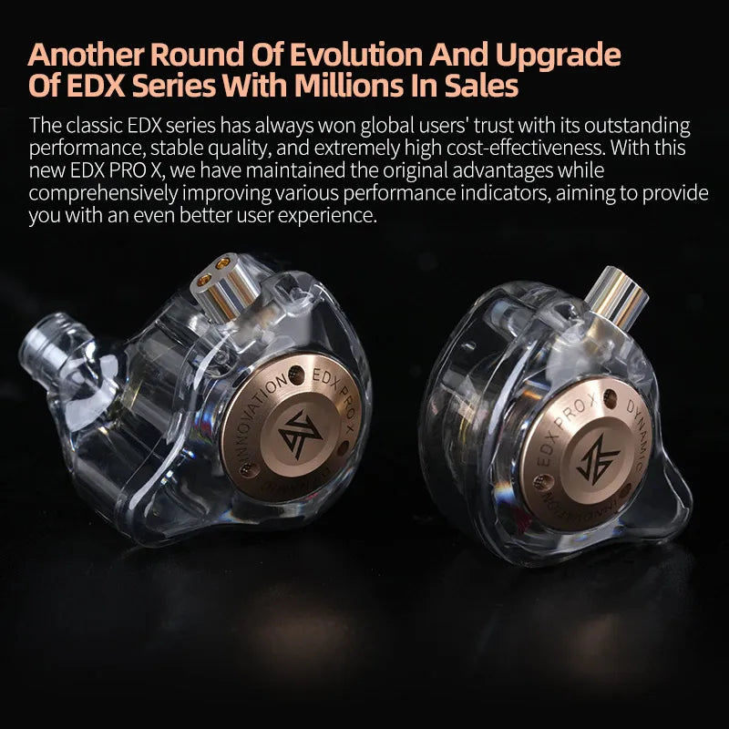 KZ-EDX Pro X — Fone In-Ear com Microfone e Driver Dinâmico