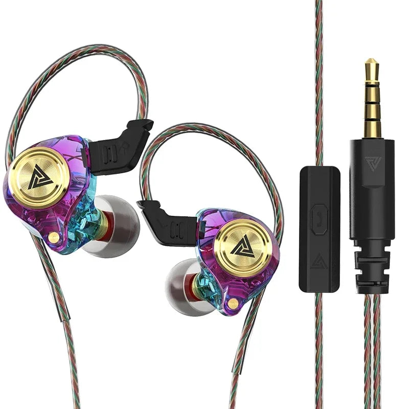 Fone de Ouvido QKZ AK3 - Monitor de Áudio Hi-Fi Profissional